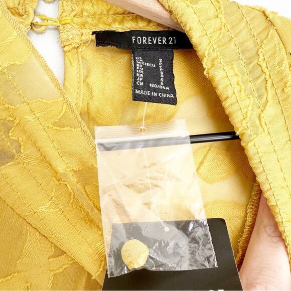 Forever 21 Gold Mock Turtleneck Dress - Picture 3 of 7